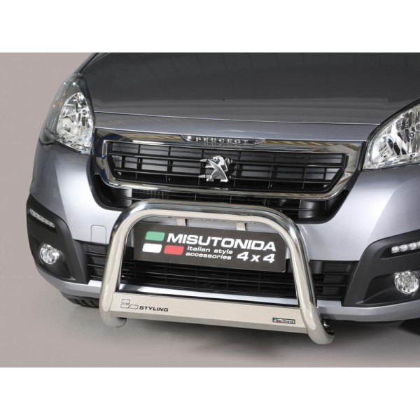 Peugeot Partner / Citroen Berlingo nerezový přední ochranný rám 63mm