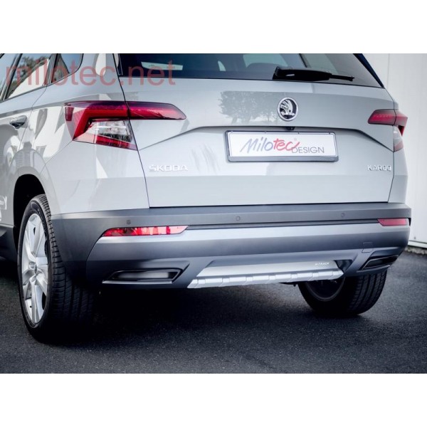 Škoda Karoq 2017- - koncovky výfuku, ABS - černý lesklý