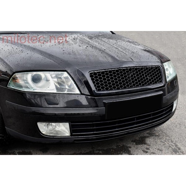 Škoda Octavia II 2004-2008 - Přední maska s černou plastovou mřížkou
