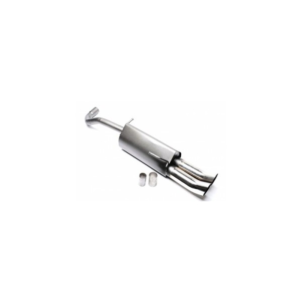 TA Technix sportovní výfuk - Seat Arosa (97-04) 1.0 / 1.4, 2x 76 mm DTM zahnutá nerezová koncovka bez pertlu