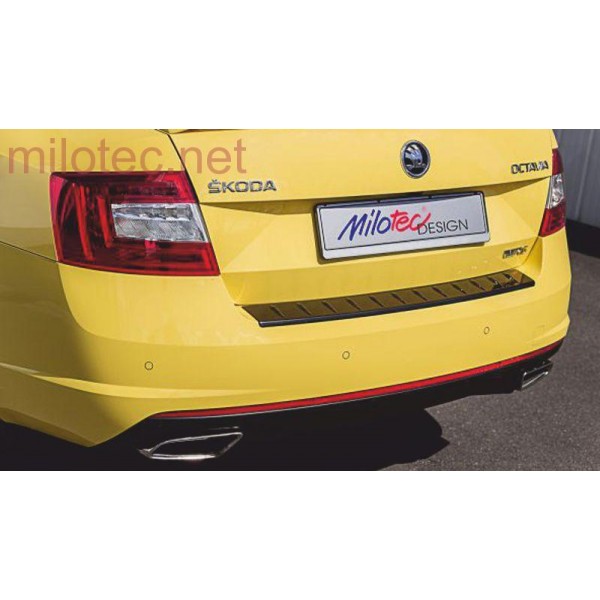 Škoda Octavia III. Lim.RS včetně facelift - práh pátých dveří s výstupky, černý lesk