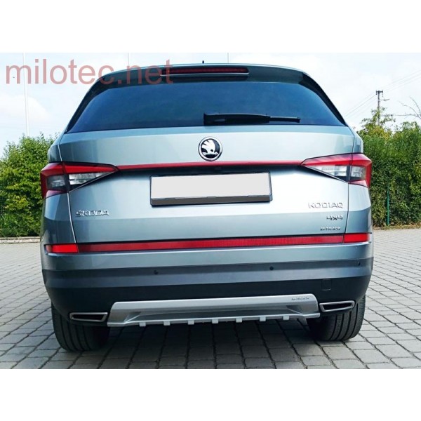 Škoda Kodiaq 2016-2021 - lišta RS look červená odrazka
