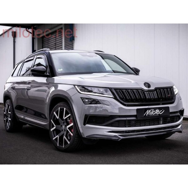 Škoda Kodiaq RS / Sportline před FL - přední spoiler - černý lesklý