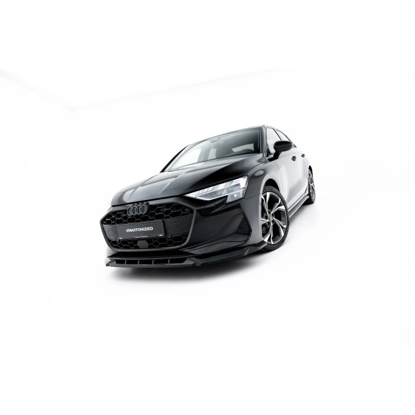 Audi A3 8Y Facelift Sedan 2024->, spoiler pod přední nárazník, Maxton design