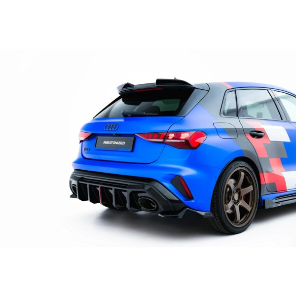 Audi RS3 Sportback 8Y Facelift, boční difuzory pod zadní nárazník ver.3, Maxton design