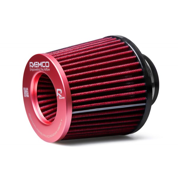Raemco univerzální vzduchový filtr o délce 130 mm červený