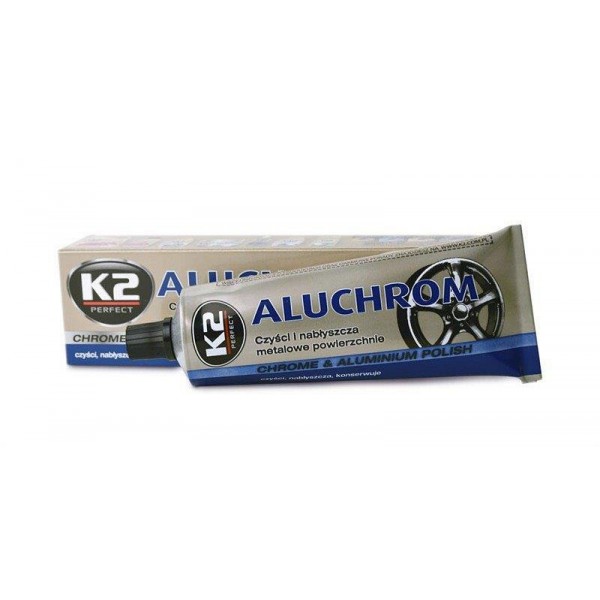 K2 ALUCHROM 120 g - pasta na čištění a leštění kovových povrchů