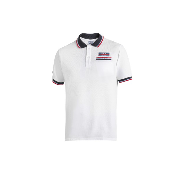 Sparco Polo triko Martini Racing s náprsní kapsičkou, barva bílá