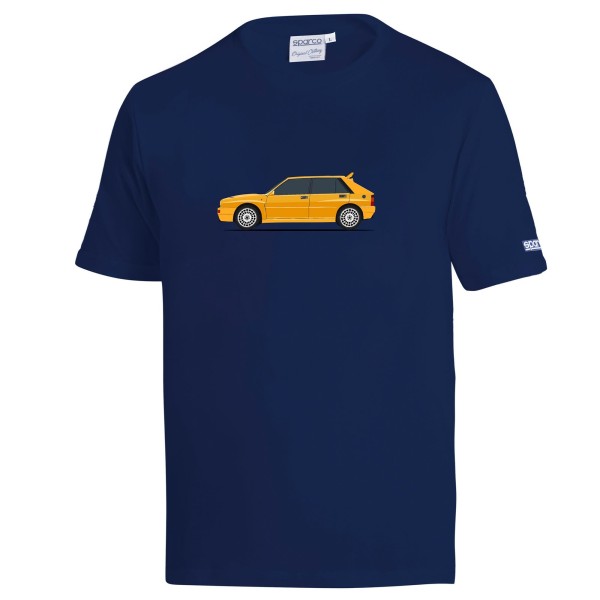 Sparco tričko LANCIA HF Delta Integrale, barva modrá
