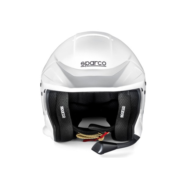 Sparco helma FLUX RJ-i, s interkomem a homologací FIA, barva bílá