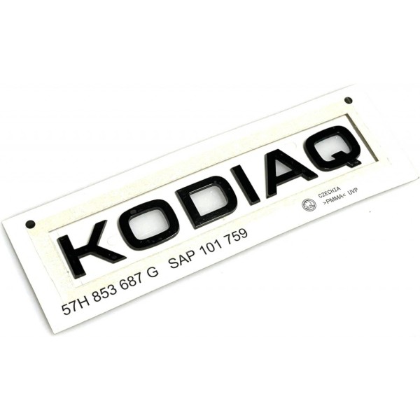 Škoda Kodiaq II - zadní logo KODIAQ RS černé