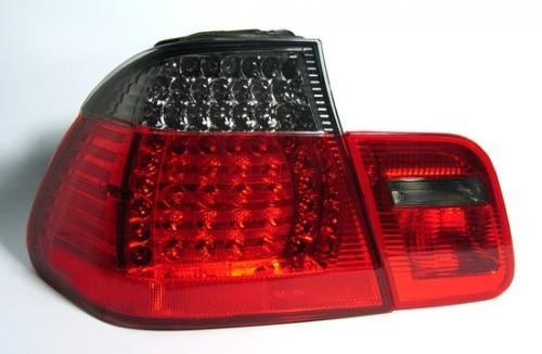 BMW E46 LIM Zadní světla LED provedení Červené-Tmavé