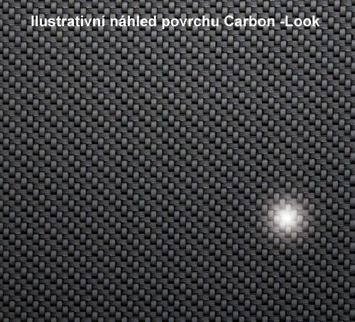 OPEL ASTRA H - Sada boční práh s prolisem Carbon-Look