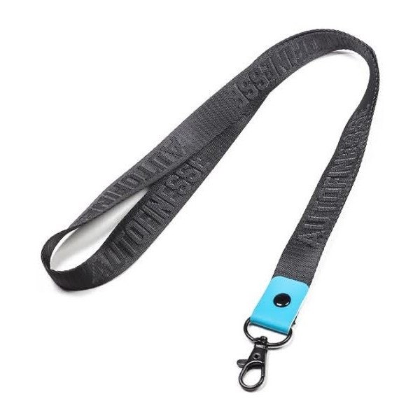 Auto Finesse Luxury Embossed Lanyard Long Black Teal