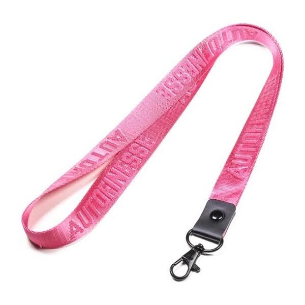 Auto Finesse Luxury Embossed Lanyard Long Pink