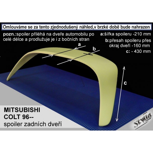 Křídlo - MITSUBISHI Colt 95-