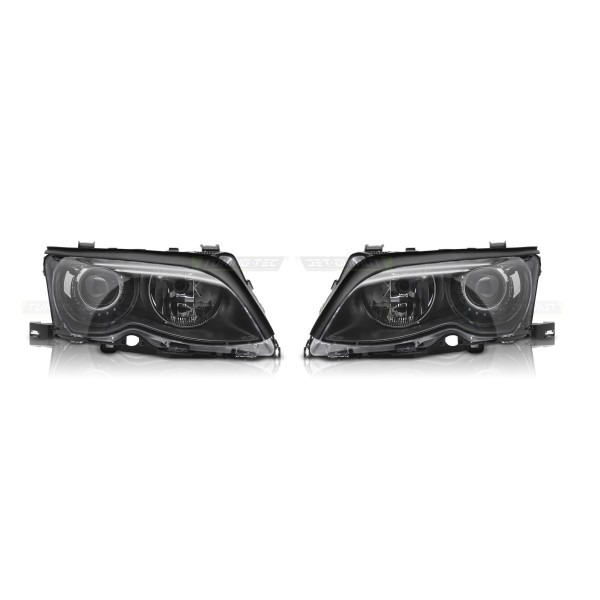 BMW E46 LCI 01-05 - Přední světla XENONOVÁ černá TYC