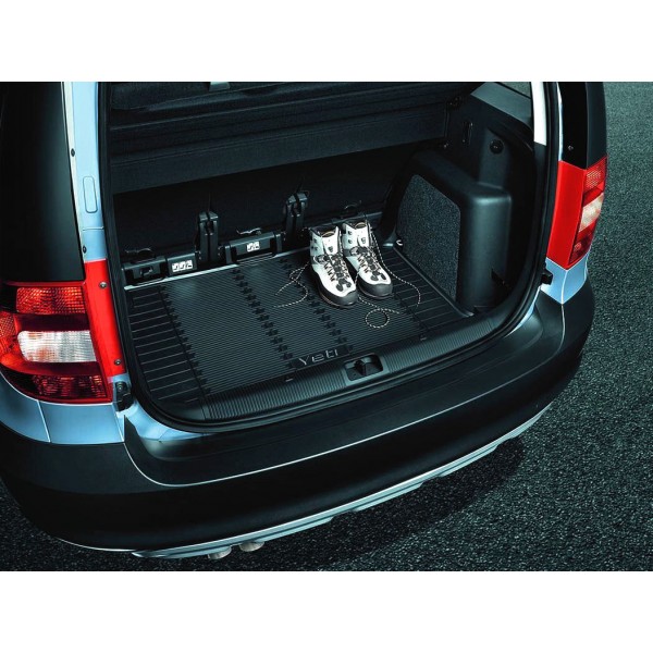 Škoda Yeti  - gumový koberec do  kufru (pro vozy bez mezipodlahy)