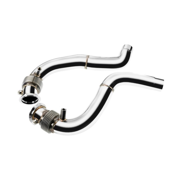 Nerezová downpipe pro BMW F10/F11 LCI 550i/550ix 4.4L N63B 2014-2016