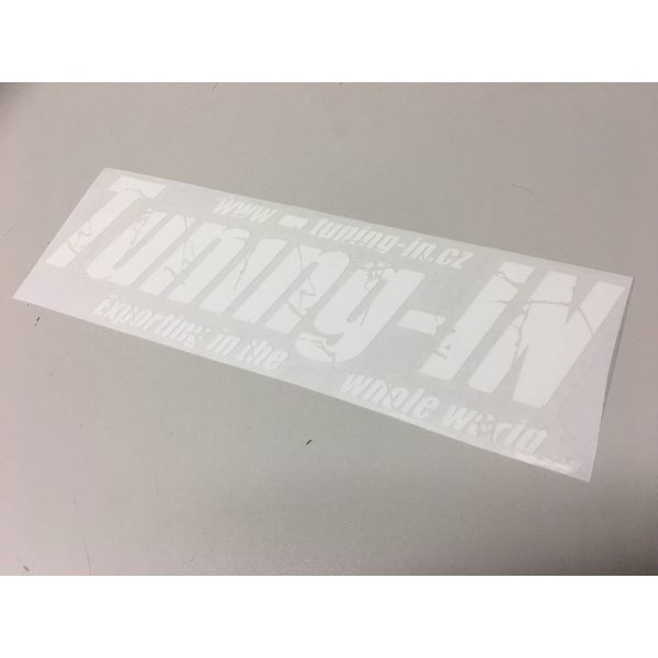 Nálepka Tuning-IN barva bílá