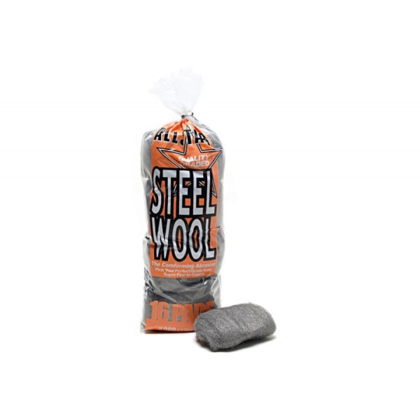 Extra Fine Steel Wool - Pack of 16 - ocelová vlna pro leštění kovů, extra jemná, 16 ks