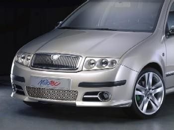 Škoda Fabia Facelift - lišty přední masky, nerez