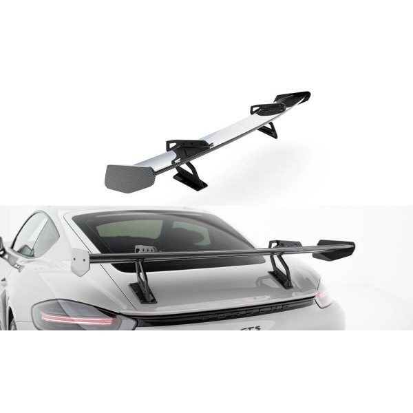 Porsche 718 Cayman 982c / 718 S / 718 GTS / 718 T, karbonové zadní křídlo ver. 2, Maxton Design Carbon Division