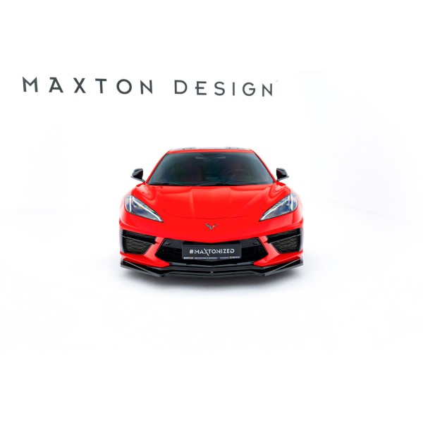 Chevrolet Corvette C8, spoiler pod přední nárazník, Maxton Design