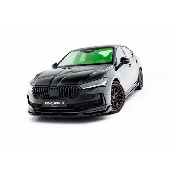 Škoda Superb IV Sportline, spoiler pod přední nárazník v.2, Maxton Design