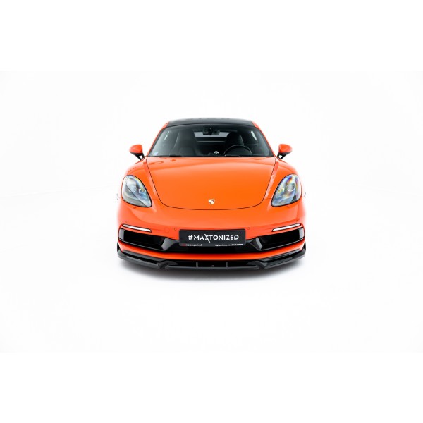 Porsche Cayman 982c 718 GTS, spoiler pod přední nárazník v.3, Maxton Design