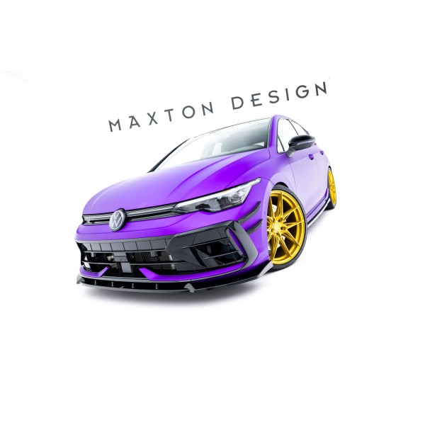 Volkswagen Golf R VIII Facelift, spoiler pod přední nárazník v.3, Maxton Design