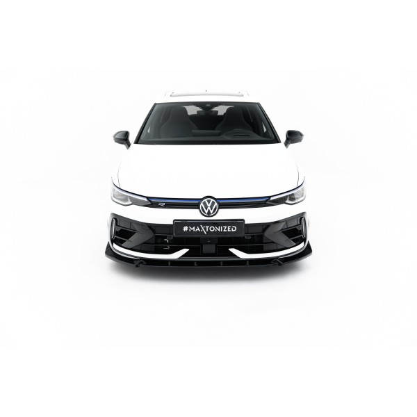 Volkswagen Golf R Variant VIII Facelift, spoiler pod přední nárazník v.3, Maxton Design