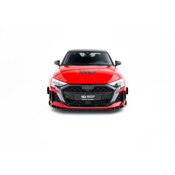 Audi RS3 Sedan 8Y Facelift, karbonový spoiler pod přední nárazník, Maxton Design