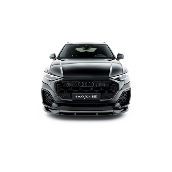 Audi SQ8/Q8 S-Line Mk1 Facelift 2023-, karbonový spoiler pod přední nárazník, Maxton Design