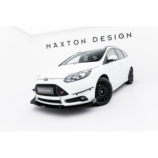 Maxton Racing spoiler se stabilizačními tyčkami pod originální přední nárazník pro Ford Focus III ST (2012-2014) - Verze 2