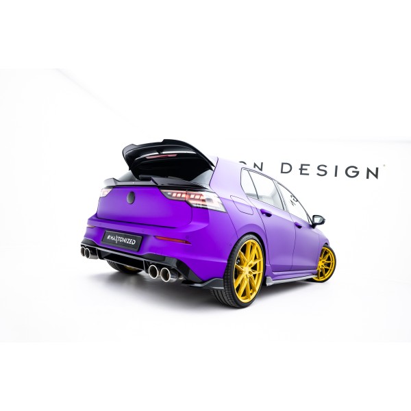 Volkswagen Golf R VIII včetně Facelift, boční difuzory pod zadní nárazník ver.8, Maxton Design