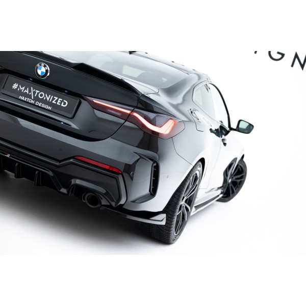 BMW řada 4 G22/G23 včetně FACELIFT, boční difuzory pod zadní nárazník ver.8, Maxton design