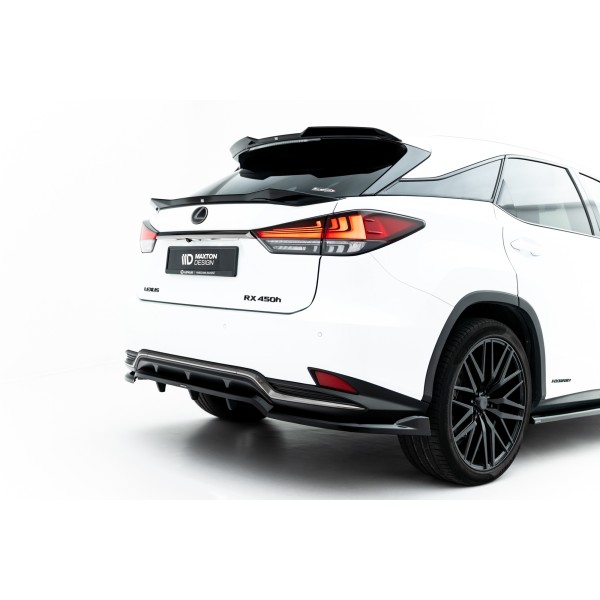Lexus RX Mk4 F-Sport Facelift, středový spoiler pod zadní nárazník s žebrováním, Maxton Design