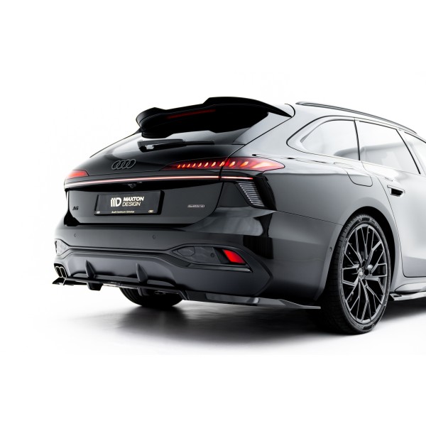 Audi A6 C9 S-Line, spoiler pod zadní nárazník v.1 s žebrováním, Maxton design