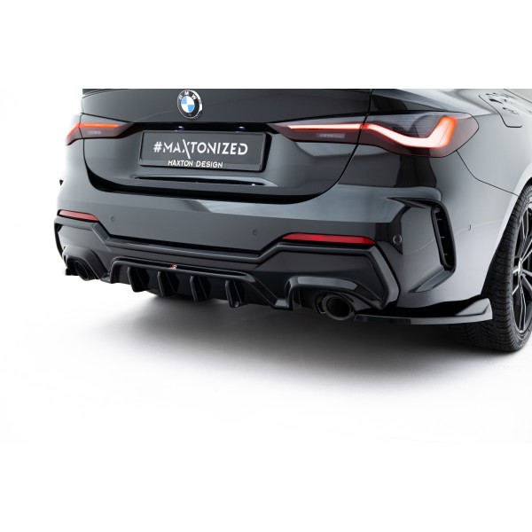 BMW řady 4 G22/G23 M-Packet včetně FACELIFT, vložka zadního nárazníku, Maxton design