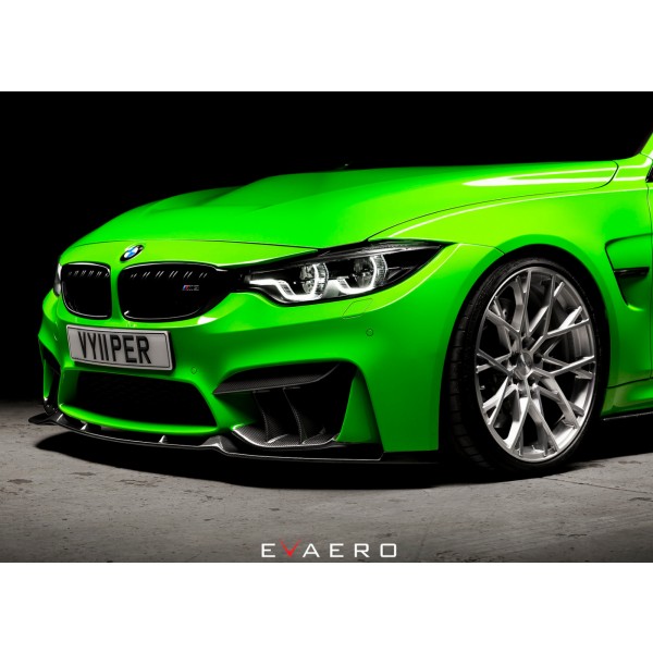 BMW M3 F80 - karbonový splitter pod originální přední nárazník, EVAERO