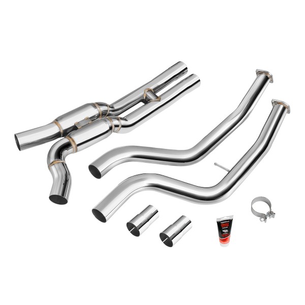 Nerezová downpipe pro Racing BMW M2 CS/M2 Competition F87 S55 GPF/OPF + silencer