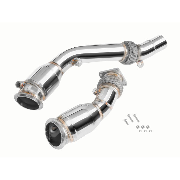 Nerezová downpipe pro BMW F80 M3 S55 USA