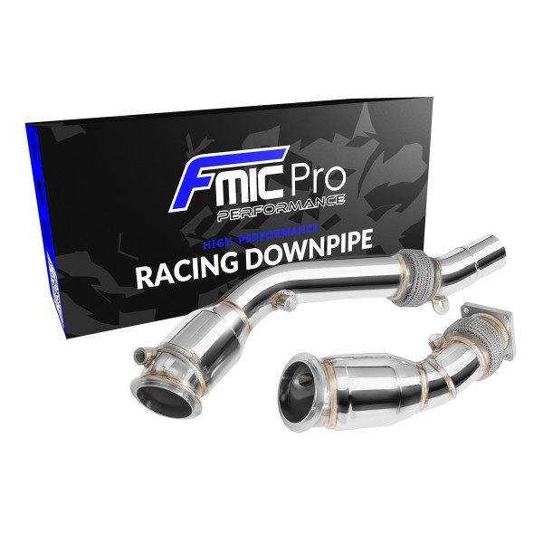 Nerezová downpipe pro BMW F80 M3 S55 USA with High-Flow Catalytic