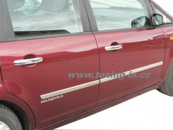 Ford C-Max 03-08 -  nerez chrom boční ochranné lišty dveří - OMSA LINE