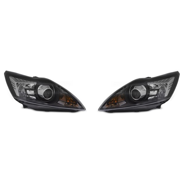 Ford Focus MK2 08-10 - Přední xenonová světla ČERNÁ TYC