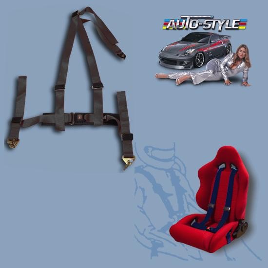 Sportovní 3 bodové pásy od AUTOSTYLE černé