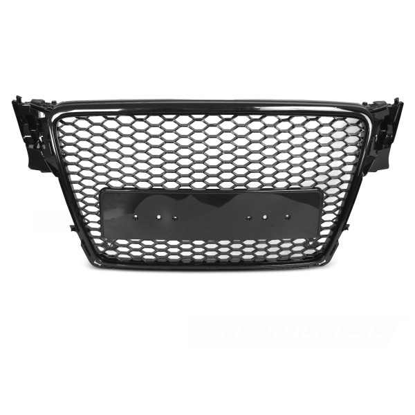 Audi A4 B8 2008-2011 - Přední maska SPORT STYL černá lesklá s PDC