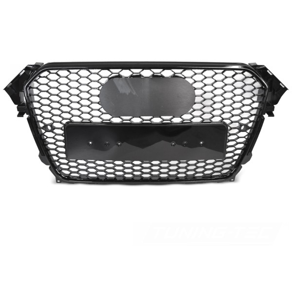 Audi A4 B8 2012-2015 - Přední maska SPORT STYL černá lesklá s PDC