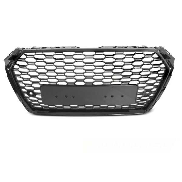 Audi A4 B9 2015-2019 - Přední maska SPORT černá lesklá s PDC